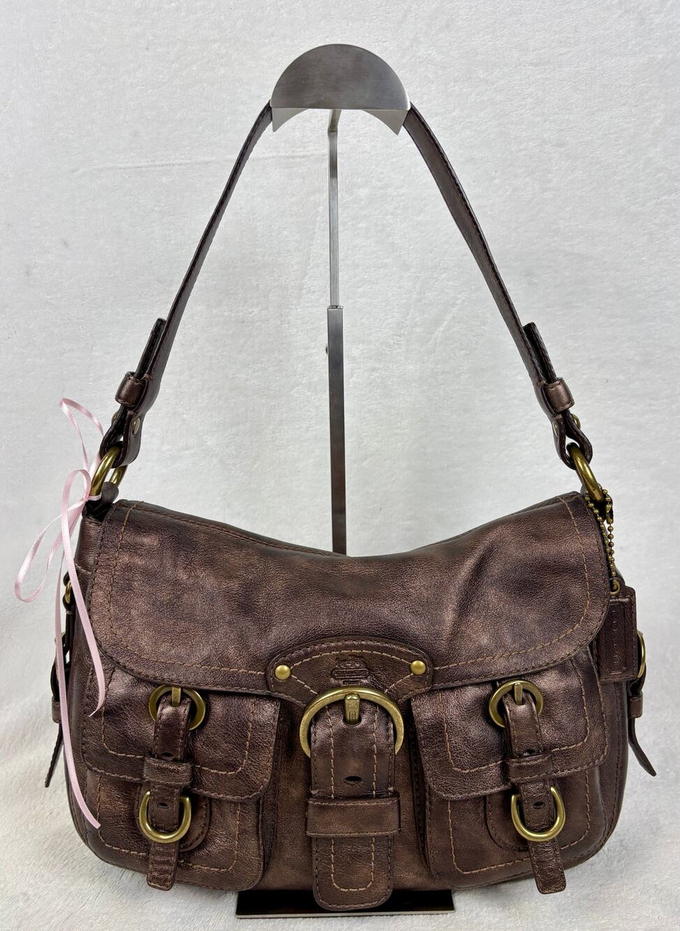 Coach Vintage Legacy Garcia Hobo Shoulder in Metallic Bronze Leather